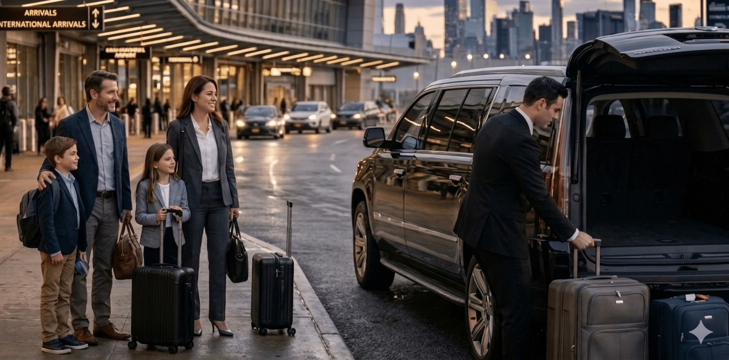 Family at JFK Airport